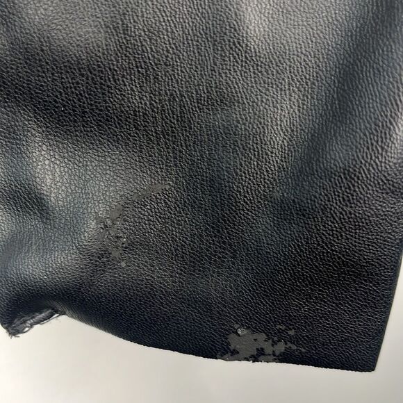 Zara Black Skinny Faux Vegan Leather Pants With Zipper Ankles XS - Picture 7 of 15